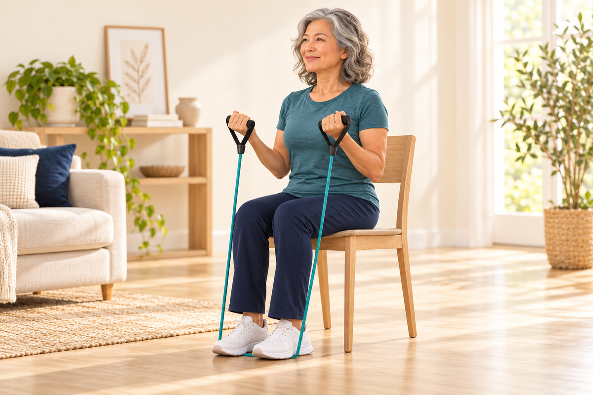 Five seated band exercises to start with