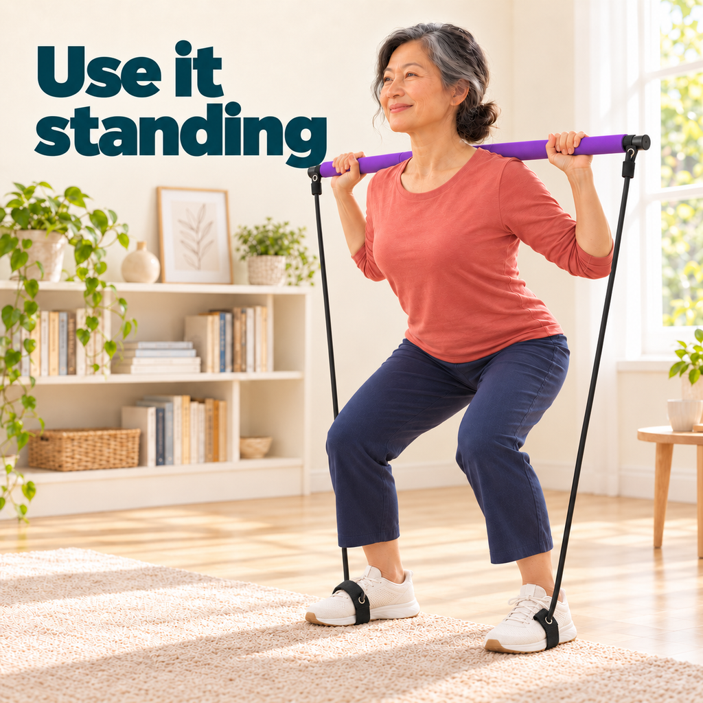 Pilates Bar with Resistance Bands