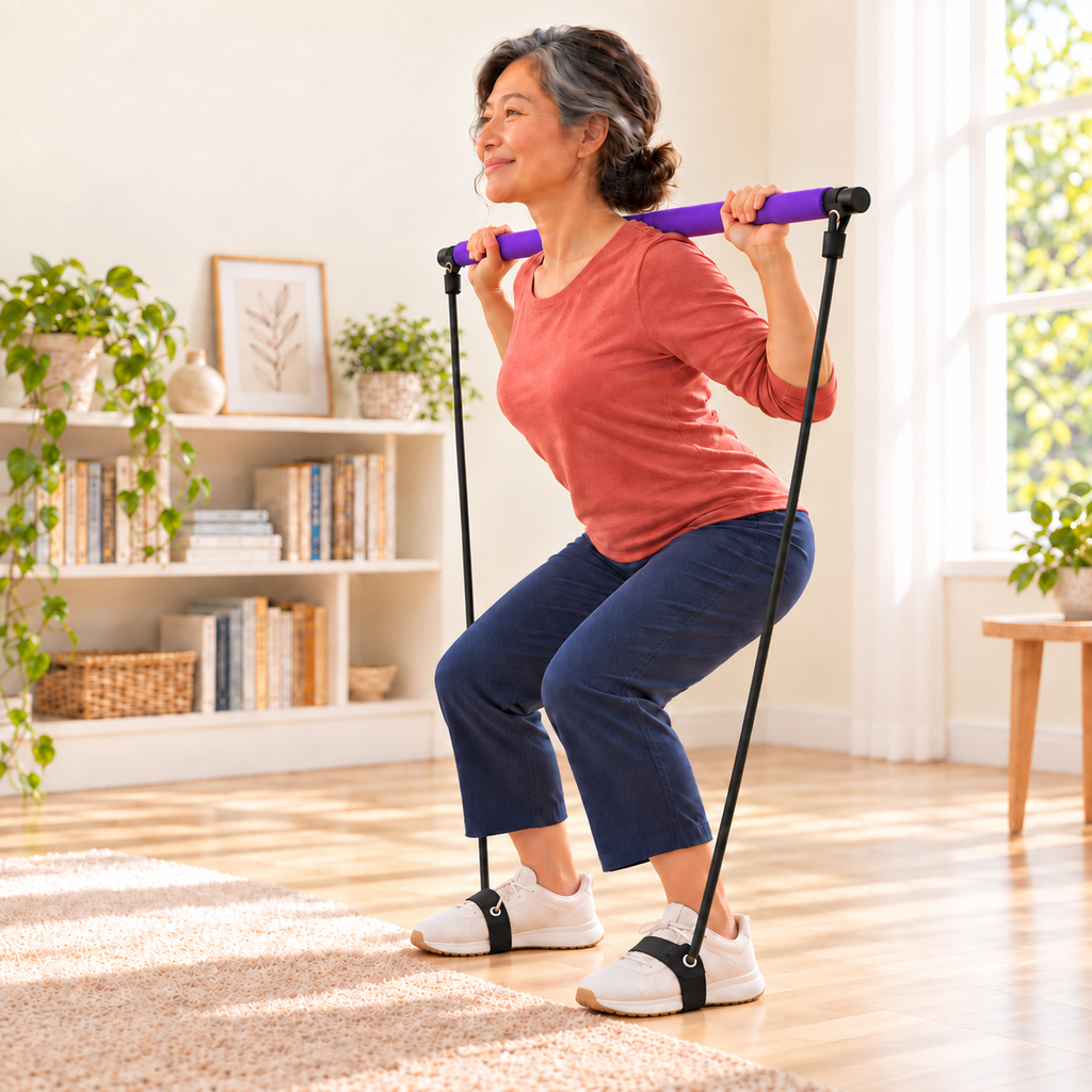 Pilates Bar with Resistance Bands