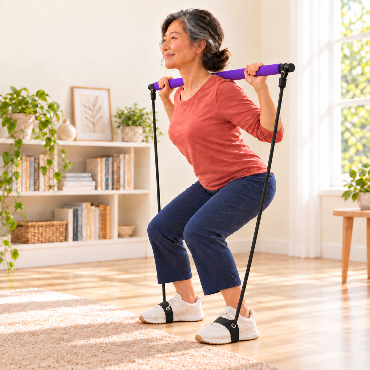 Pilates Bar with Resistance Bands