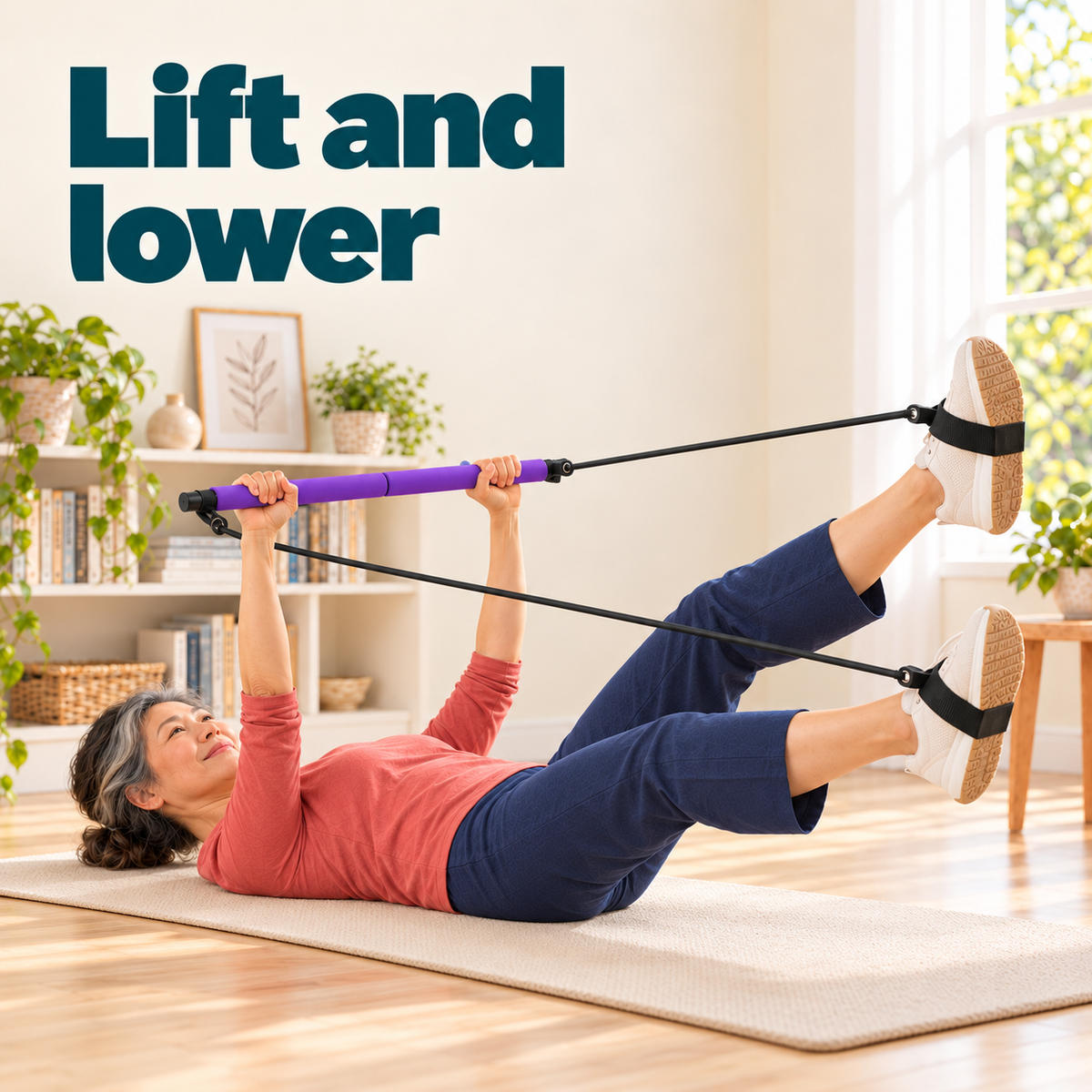 Pilates Bar with Resistance Bands